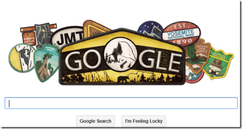 Yosemite Google doodle 10-1-13