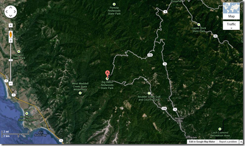 Big Basin Google map