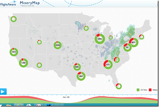 FlightAware Misery Map