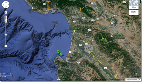 Google Sat Monterey Bay map