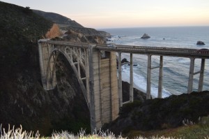 Bixby Creek Bridge over a cliff