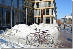Bikes in snow