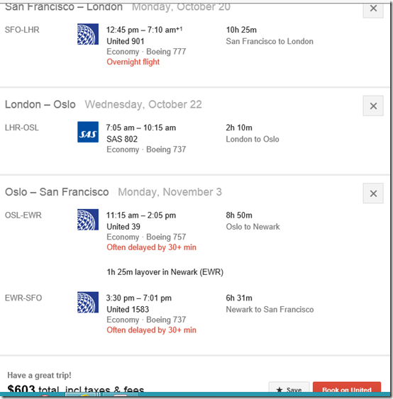 SFO-LHR-OSL-$603