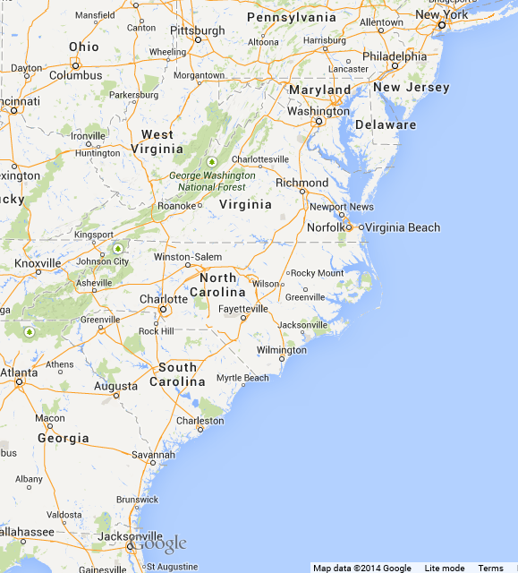 Google Maps Southeast