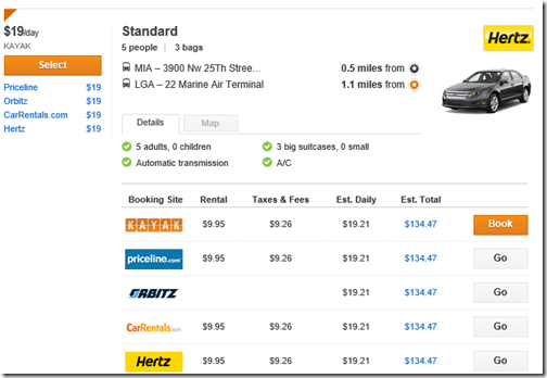 Hertz MIA-LGA 19-day