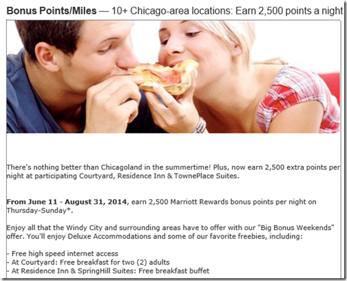 Marriott Chicago Bonus