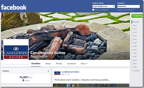 Facebook Candlewood