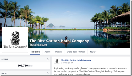 Facebook Ritz Carlton