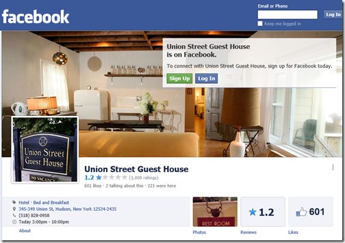 Union Street Hotel Facebook