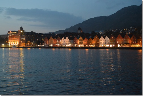 Bergen at night