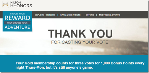 HHonors Cast your Vote thankyou