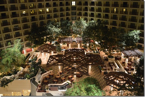 Hyatt SFO atrium lobby