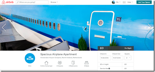 Airbnb KLM apartment