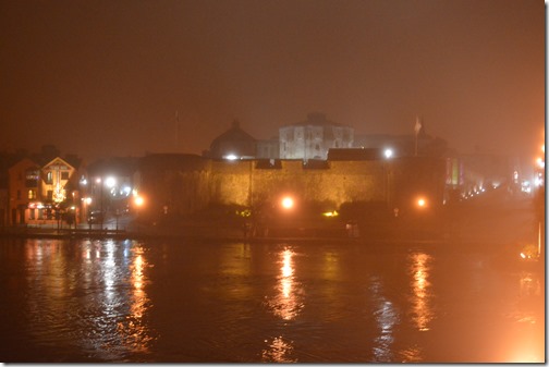 Athlone Castle in fog