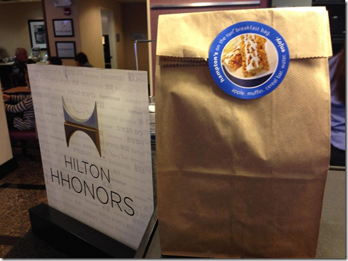 Hampton breakfast bag