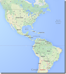 google maps Americas