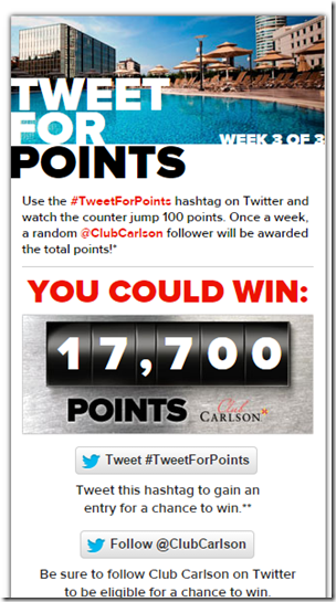 Club Carlson TweetforPoints