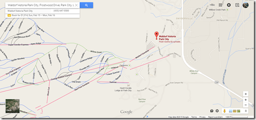 Google Maps Waldorf Astoria Park City