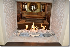 St Regis lobby fireplace