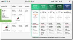 Emirates DXB-SFO
