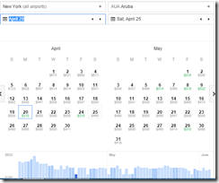 Google Flights NYC-AUA April-May-2015