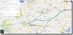 Google Maps Columbia SC-Lumberton NC 134 m