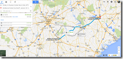 Google Maps Macon to Columbia SC 200m