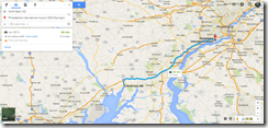 Google Maps North East MD to PHL