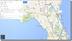 Google Maps Orlando Waycross GA
