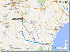Google maps Waycross to Macon GA 175 m