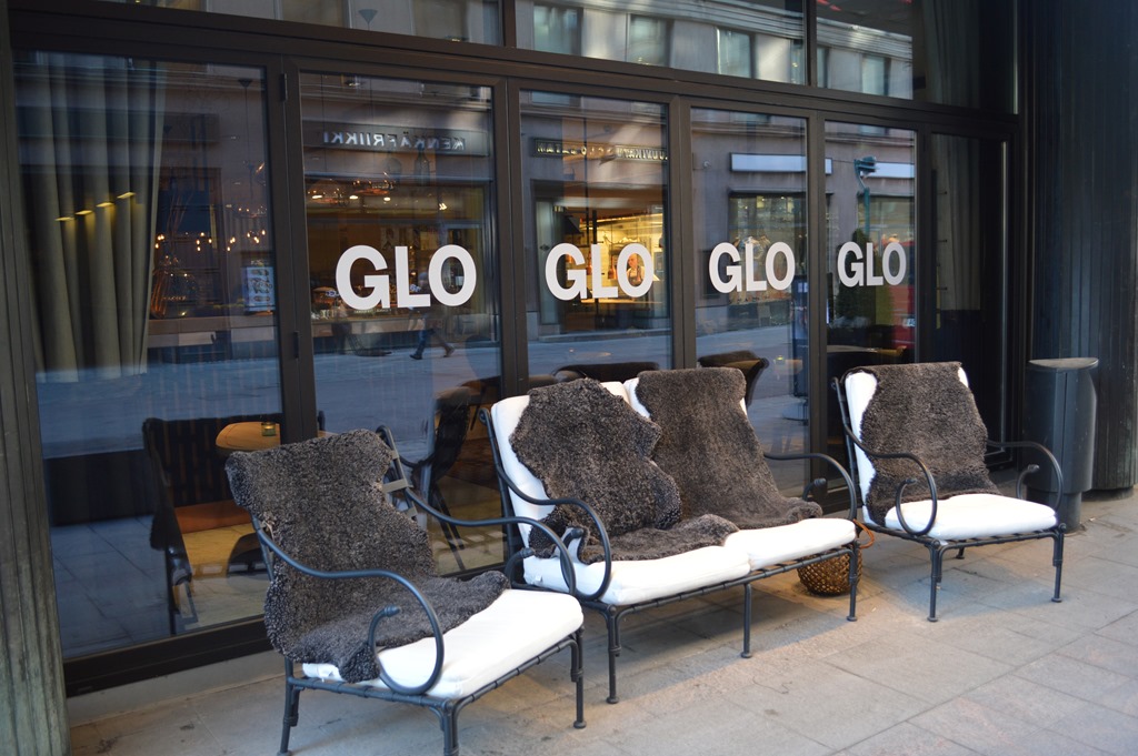 a group of chairs outside a store