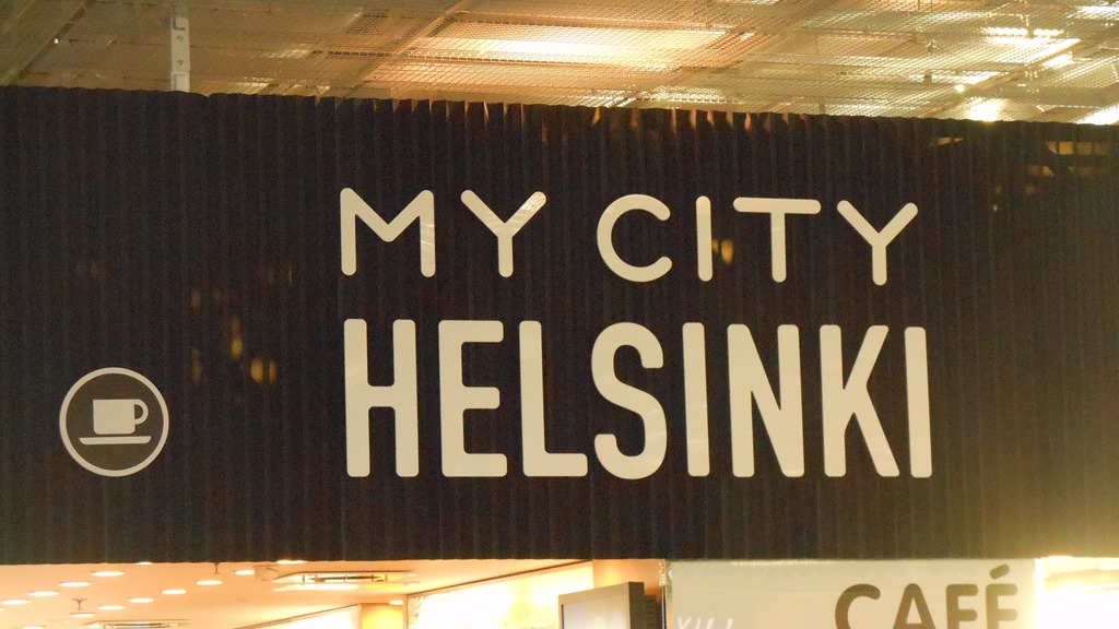 a sign with white text