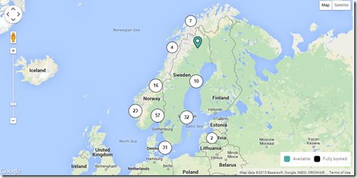 Nordic Choice Hotels map