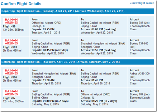 ORD-SHA Priceline 48 hours