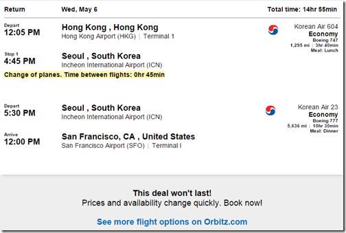 SFO-ICN-HKG-2 $565