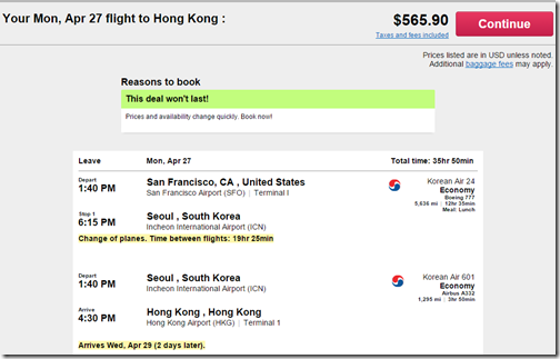 SFO-ICN-HKG $566