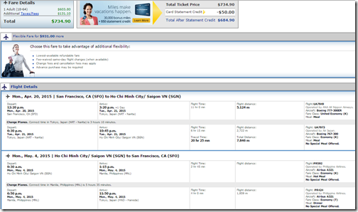 SFO-SGN UA $735 April20-May 4-2015