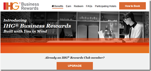 IHG Business Rewards launch
