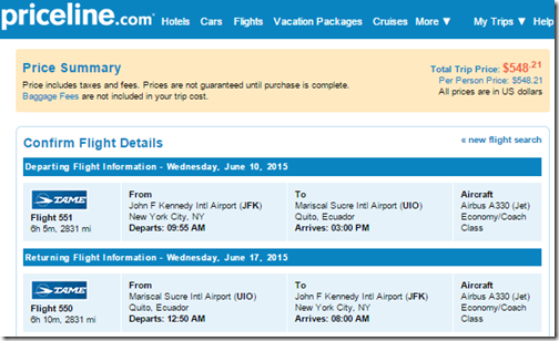 JFK-UIO $548 TAME June15