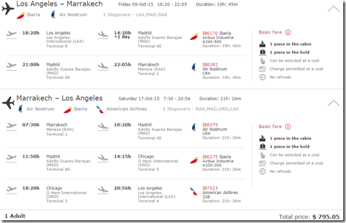 LAX-RAK Marrakesh $795 Iberia Oct15