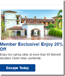 Marriott Vacation Club offer