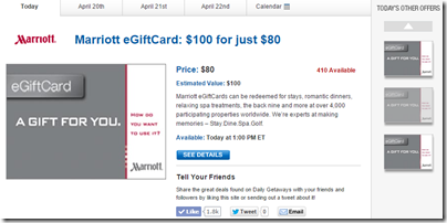 Marriott eGiftCard