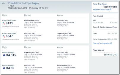 PHL-CPH AA $690 July15