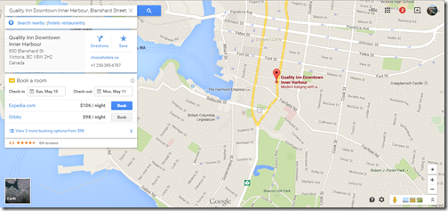 Quality Inn Victoria Google Maps