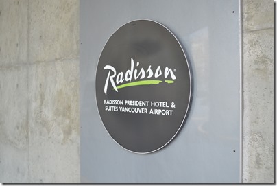 Radisson YVR sign