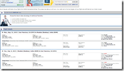 SFO-BOM $857 Aug31 UA-LX