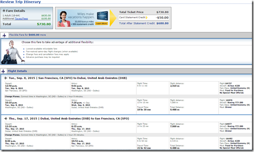 SFO-DXB allUA $731 Sep15