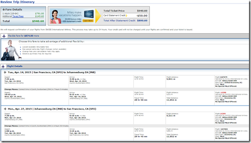 SFO-JNB $941 LX-UA April15