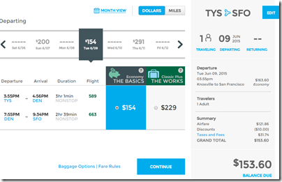 TYS-SFO Frontier PLAYBALL $154