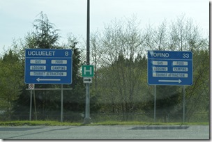 Tofino road sign